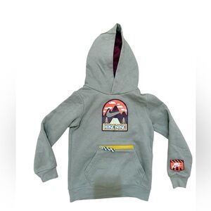 Nike Kids Hoodie - Gray with Mountain Graphic
